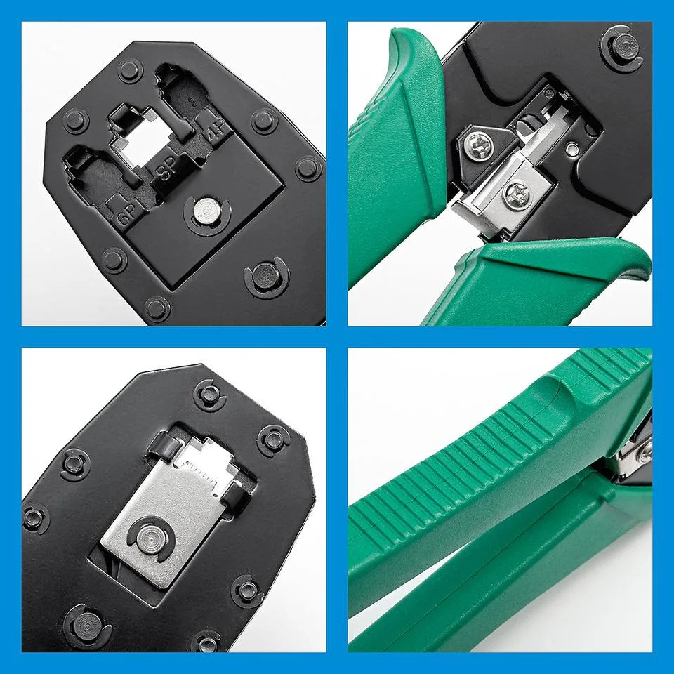 Network RJ45 Rj11 Rj12 Crimping Tool Crimp Crimper Cable Cutter Plier Stripper