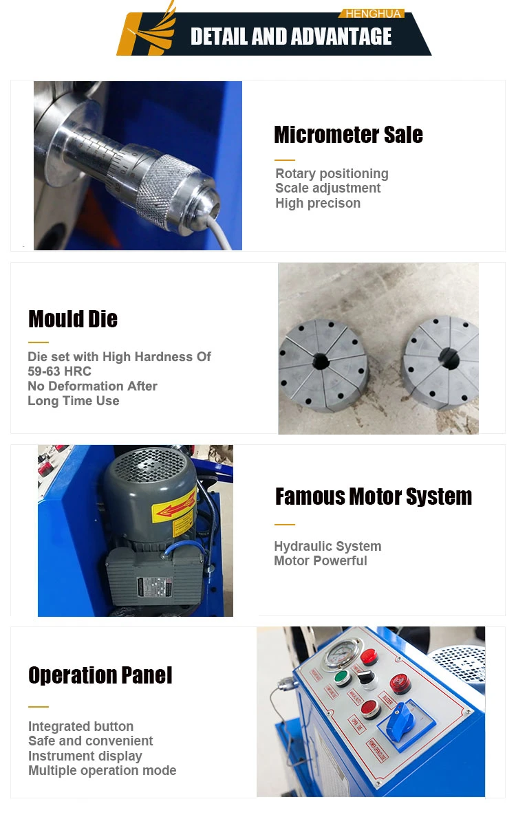 Factory Direct Sales Dx76 Pipe Crimping Machine Industrial Hose Crimping Machine Hydraulic Hose Crimping Tool Harbor Freight