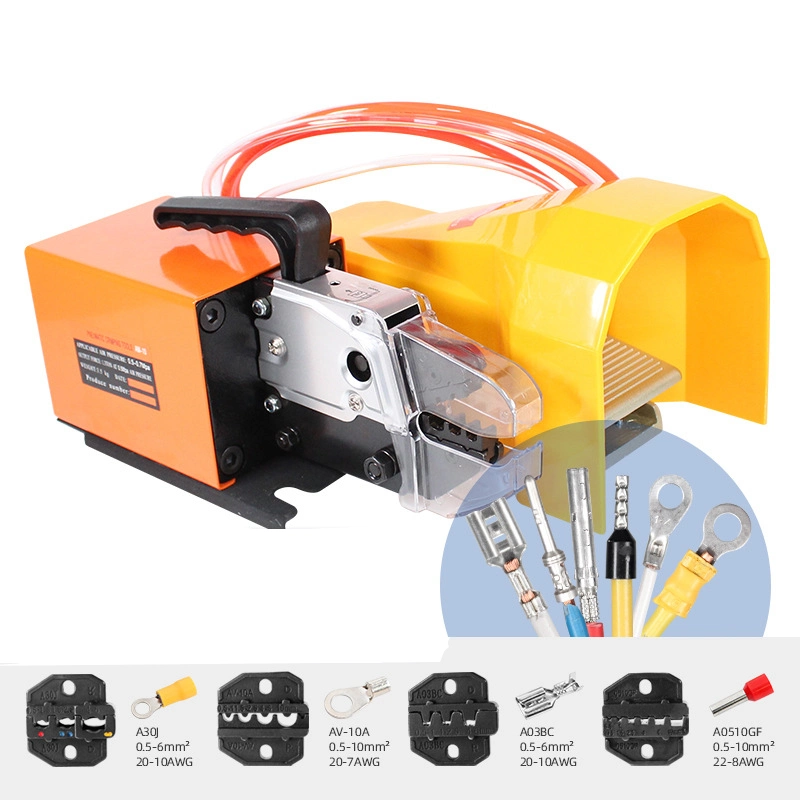 Wire Terminal Crimping Machine Wire Crimping Tool Pneumatic Cable Crimper