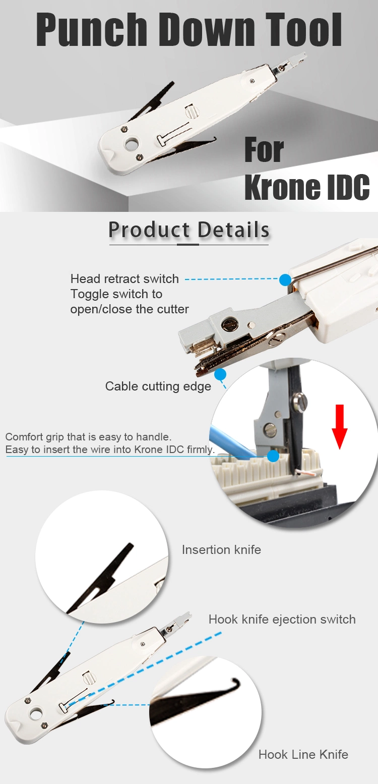 Gcabling Krone Insert Cutting Tool Network Crimping Tools Network Cable Wire Cutter Tools