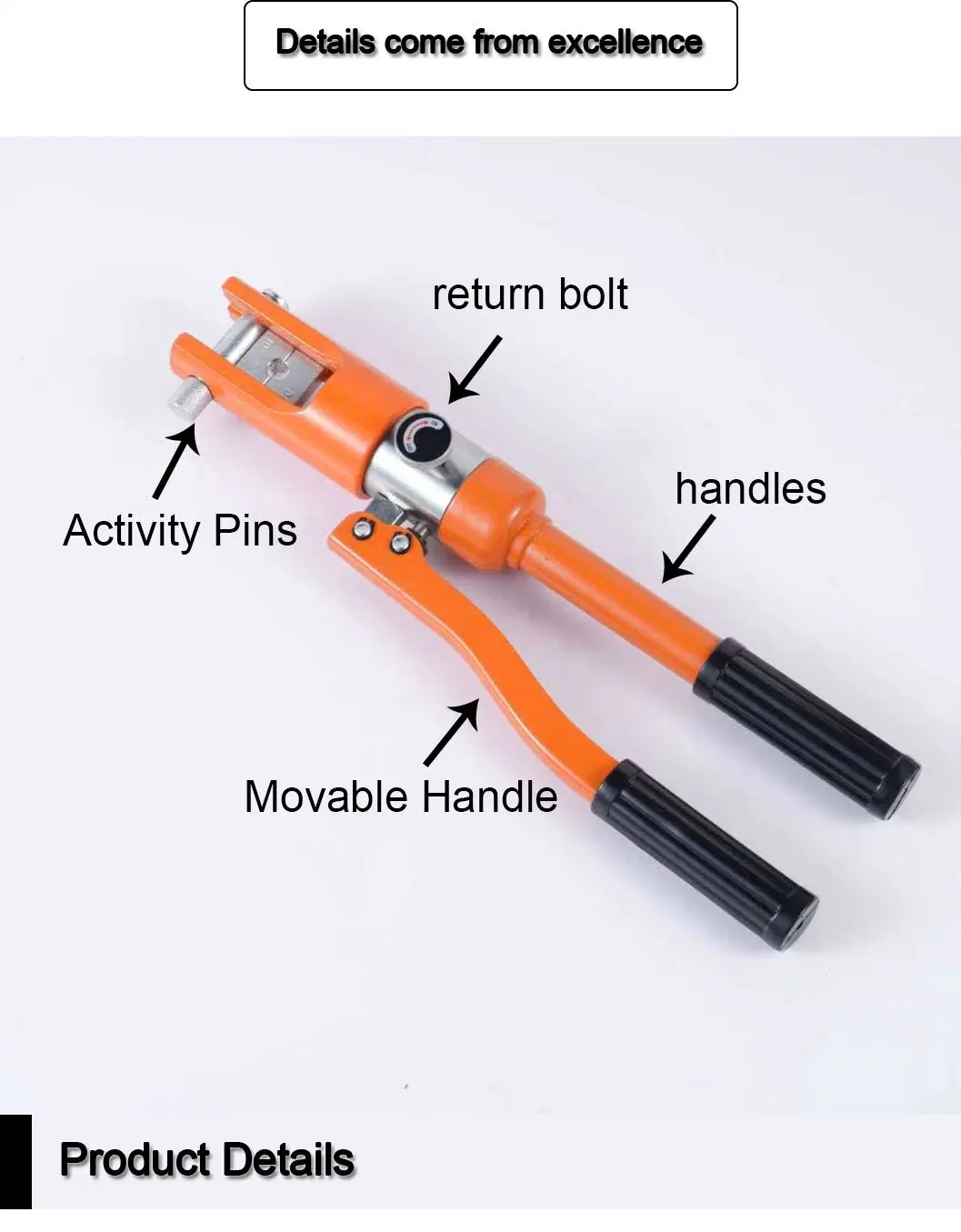 Yqk-70 Hydraulic Wire Rope Crimping Tool Manual Crimping Tool