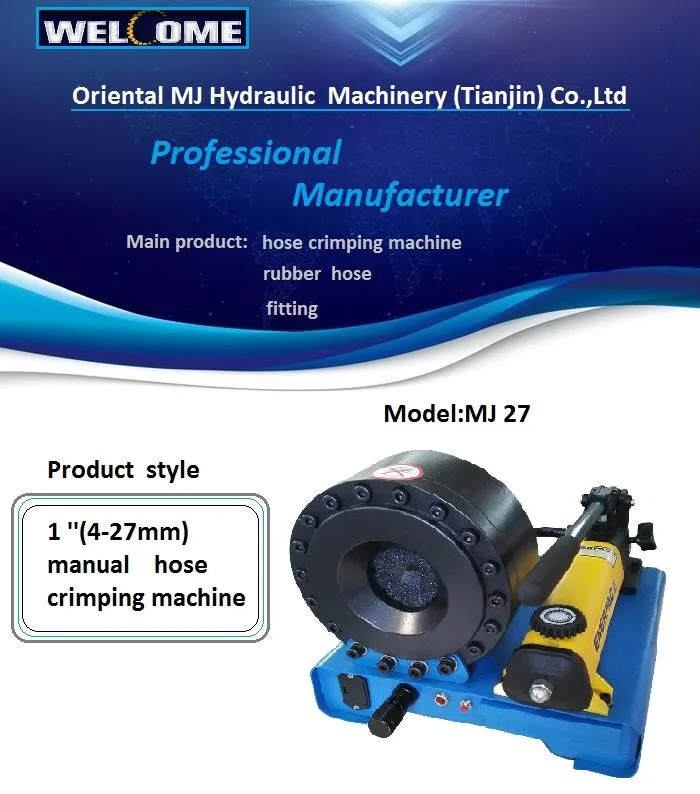 Light Weight Portable 1inch Manual Automatic Pipe Crimper Manual Operation Crimping Machine Hydraulic Hose Pressing Crimper