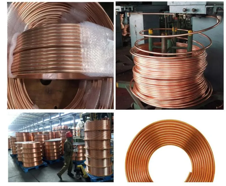 Factory Pancake Coil Copper Pipe in Soft Temper for Air Conditioning and Refrigeration