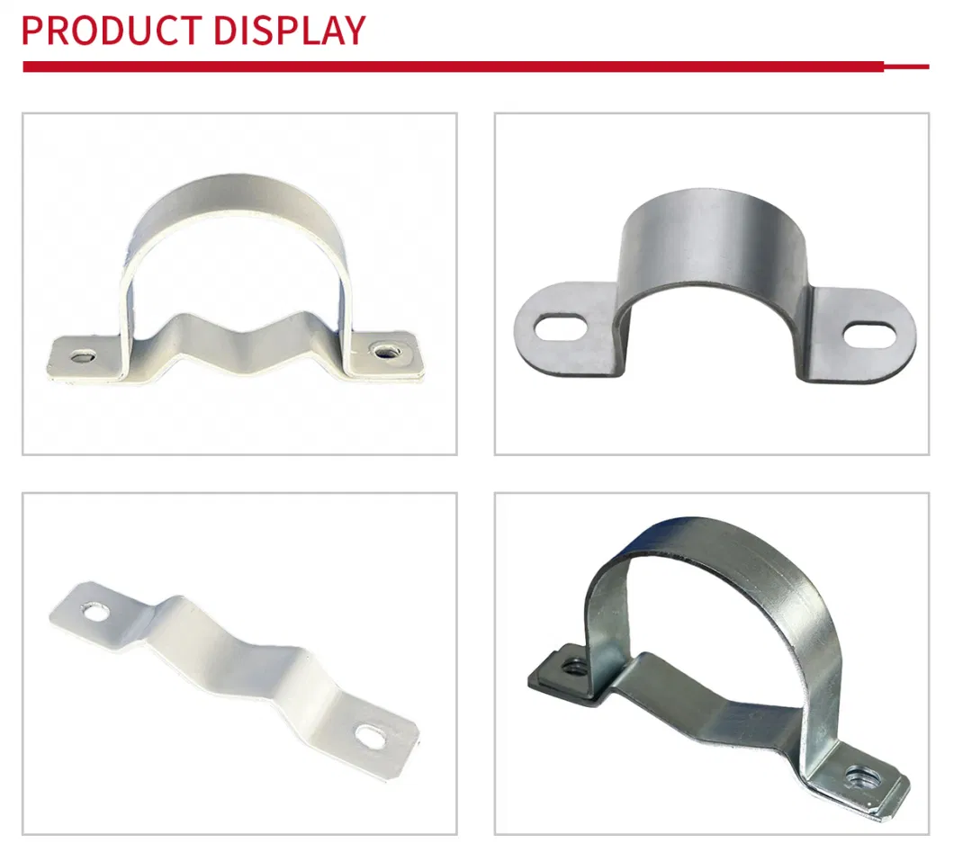 Stainless Pipe Clamps Hydraulic Tube Hold Hoop Galvanized Steel Clamp for Malaysia Market