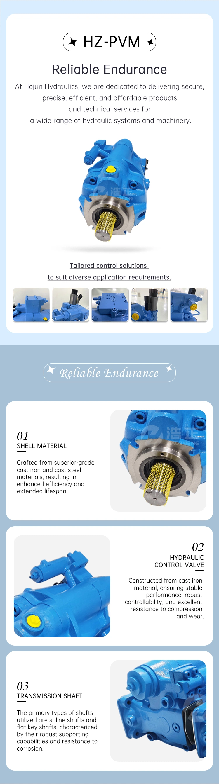 Top Quality Variable Displacement Plunger Design Hydraulic Piston Pumps, Eaton Pvm 131 for Catpump Press Machine Axial Plunger Pump