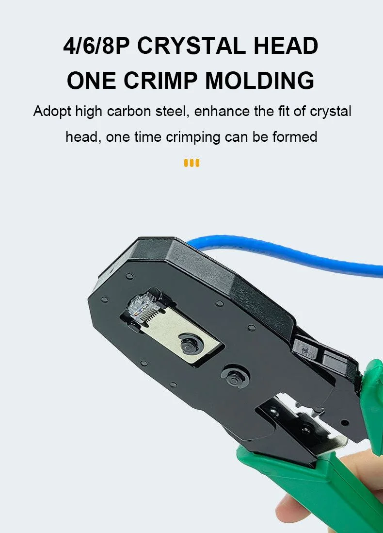 Network RJ45 Rj11 Rj12 Crimping Tool Crimp Crimper Cable Cutter Plier Stripper