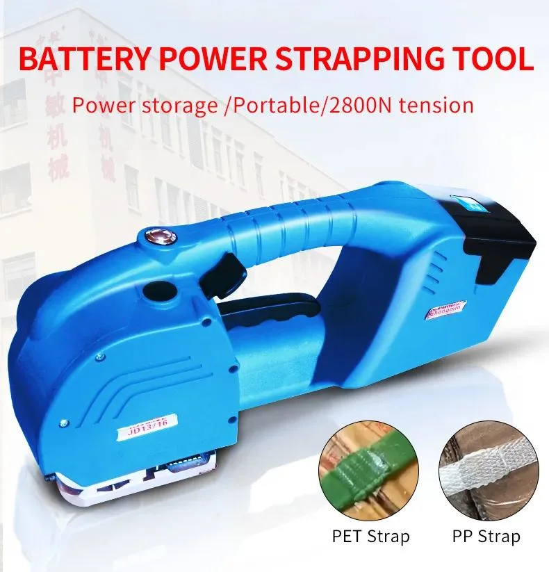 High Tension PP Pet Plastic Belt Hand Battery Powered Operated Strapping Tool