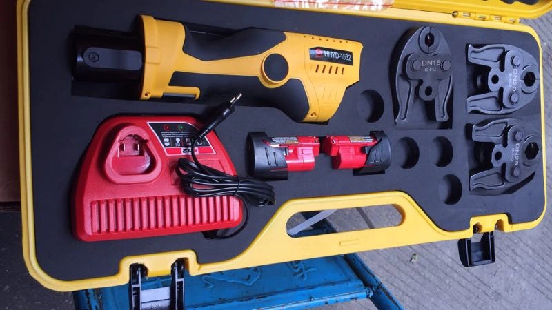 Battery Crimping Tool for Pex Al Pex Pipes 16mm to 32mm (TH or U profile) Pex Press&#160;