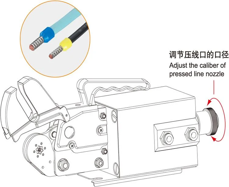 Air Powered Tubular Terminal Crimper (AM6-6)