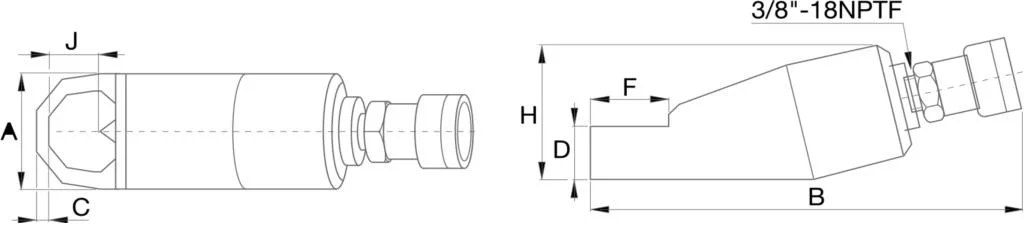 Saivs Hydraulic Nut Splitter for M6-M48 Nut High Pressure Capacity Hydraulic Nut Split Broker Splitter
