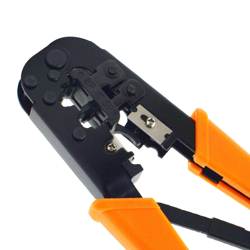 RJ45 Crimping Tool with Cutting and Stripping for Cat5e CAT6 Cable