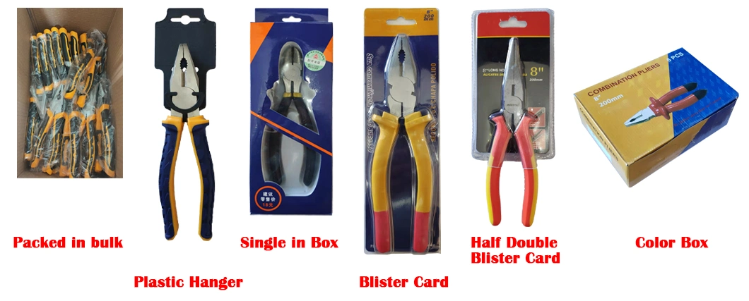 8&quot; Large Size Combination Pliers with Wire Stripper Crimper Cutter Multi Function Pliers