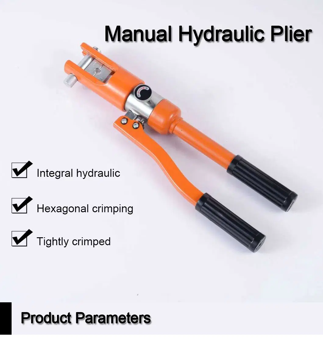 Hand Electric Hydraulic Pliers Copper and Aluminum Segments Manual Tool Cutting Combination Crimping Lineman Universal Wire Terminal Connectors Plier