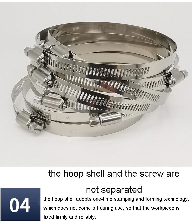 Stainless Steel Accuseal Exhaust Clamps Hydraulic Pipe Hose Clamp