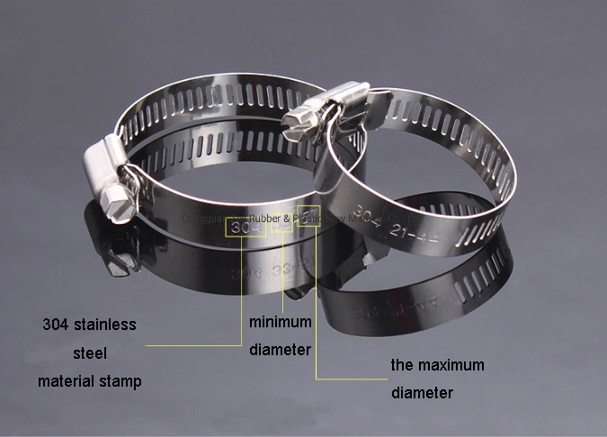 Stainless Steel Accuseal Exhaust Clamps Hydraulic Pipe Hose Clamp