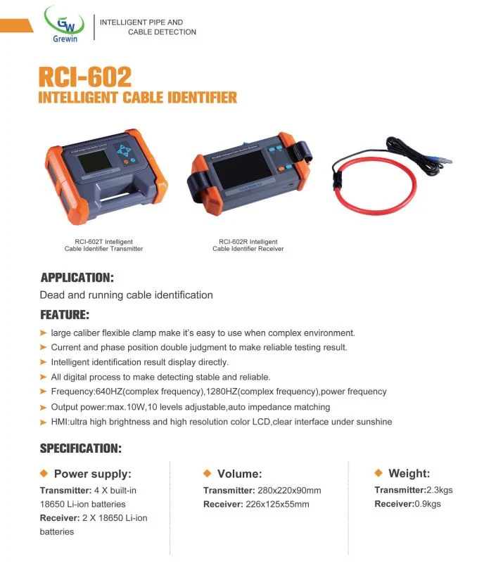 50Hz/60Hz Underground Wire Fault Detector Tool