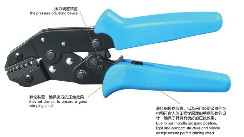 Mini European Style Wire Cutter Crimping Pliers Terminal Tool