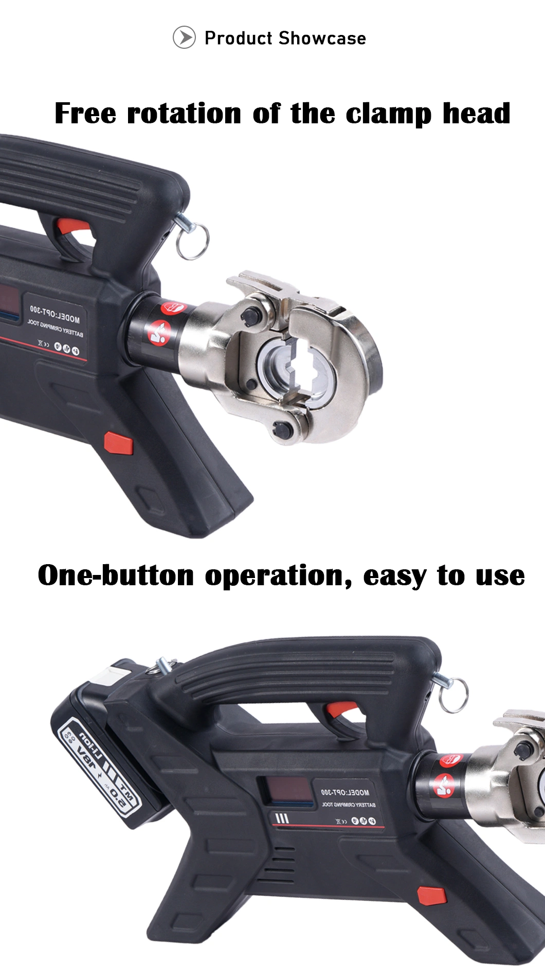 Dlq-300c Power Tools Crimping Pliers Vertical Lithium Battery Hydraulic Tools