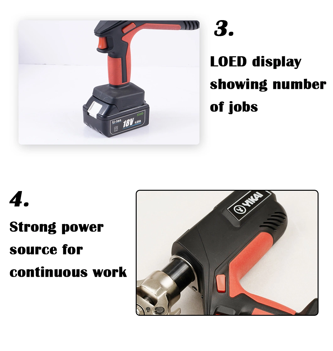 Power Tools Dlq-300c Crimping Pliers High Performance Lithium Battery