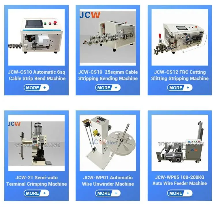 Jcw-CS07c Automatic Electric Wire Harness Process Equipment 16mm O. D. Battery Heavy-Duty Cable Cutting/Cut Stripping/Strip/Peeling/Stripper Computer Machine