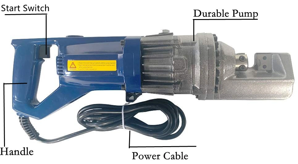 HRC-20A Portable Steel Bar Cutter Cordless Hydraulic Rebar Cutter