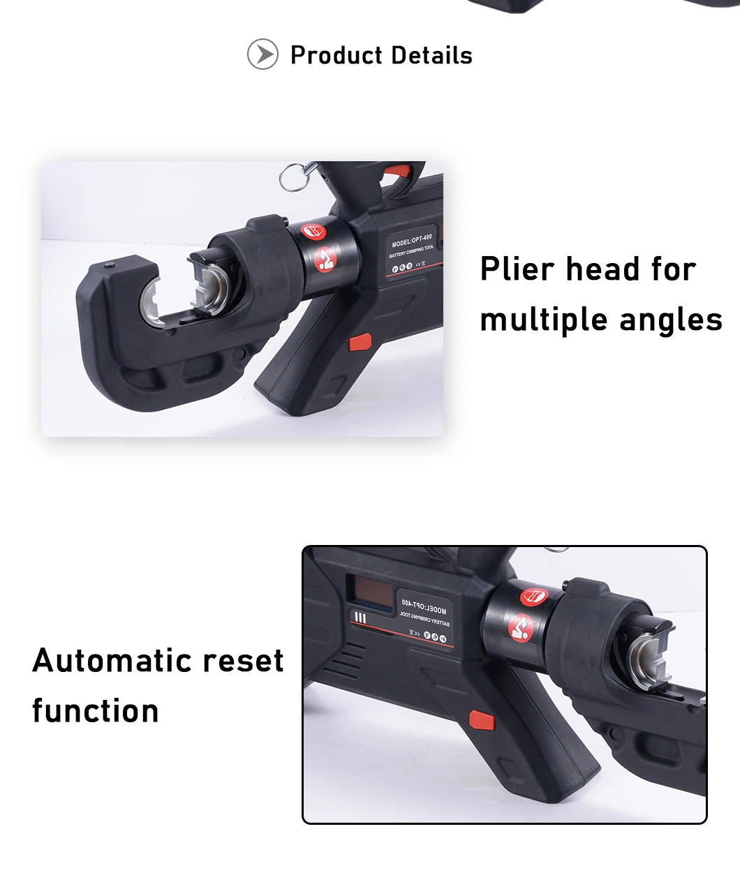 Dlq-400c Power Tools Vertical Lithium Battery Cable Cutter Hydraulic Tools