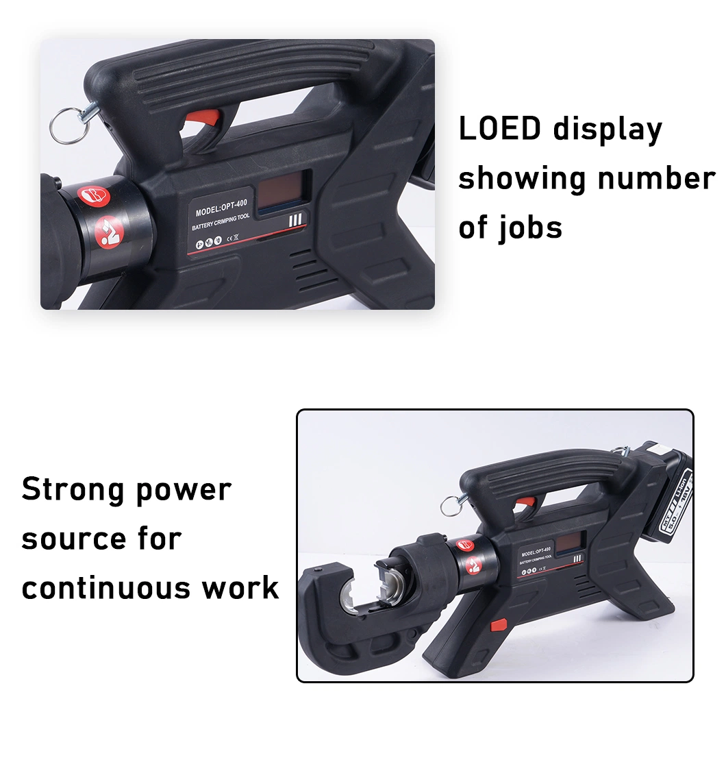 Dlq-400c Power Tools Vertical Lithium Battery Cable Cutter Hydraulic Tools