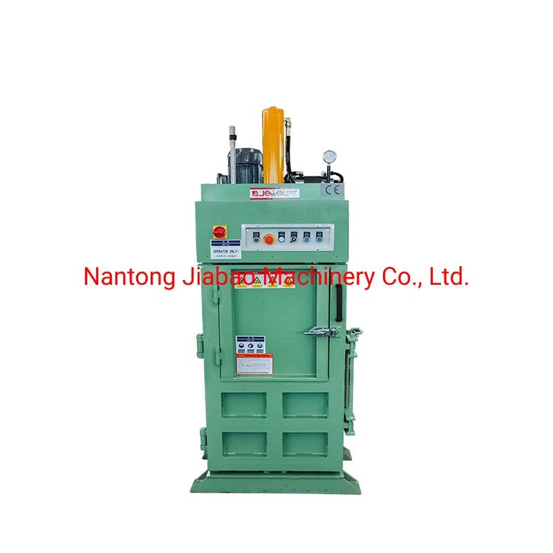 Jewel Brand Factory Supply Vertical Hydraulic Small Cardboard Baling Press Machine for Mini Cans/Plastic/Waste Paper/Waste Plastic/Waste Film/Plastic Film/Boxes