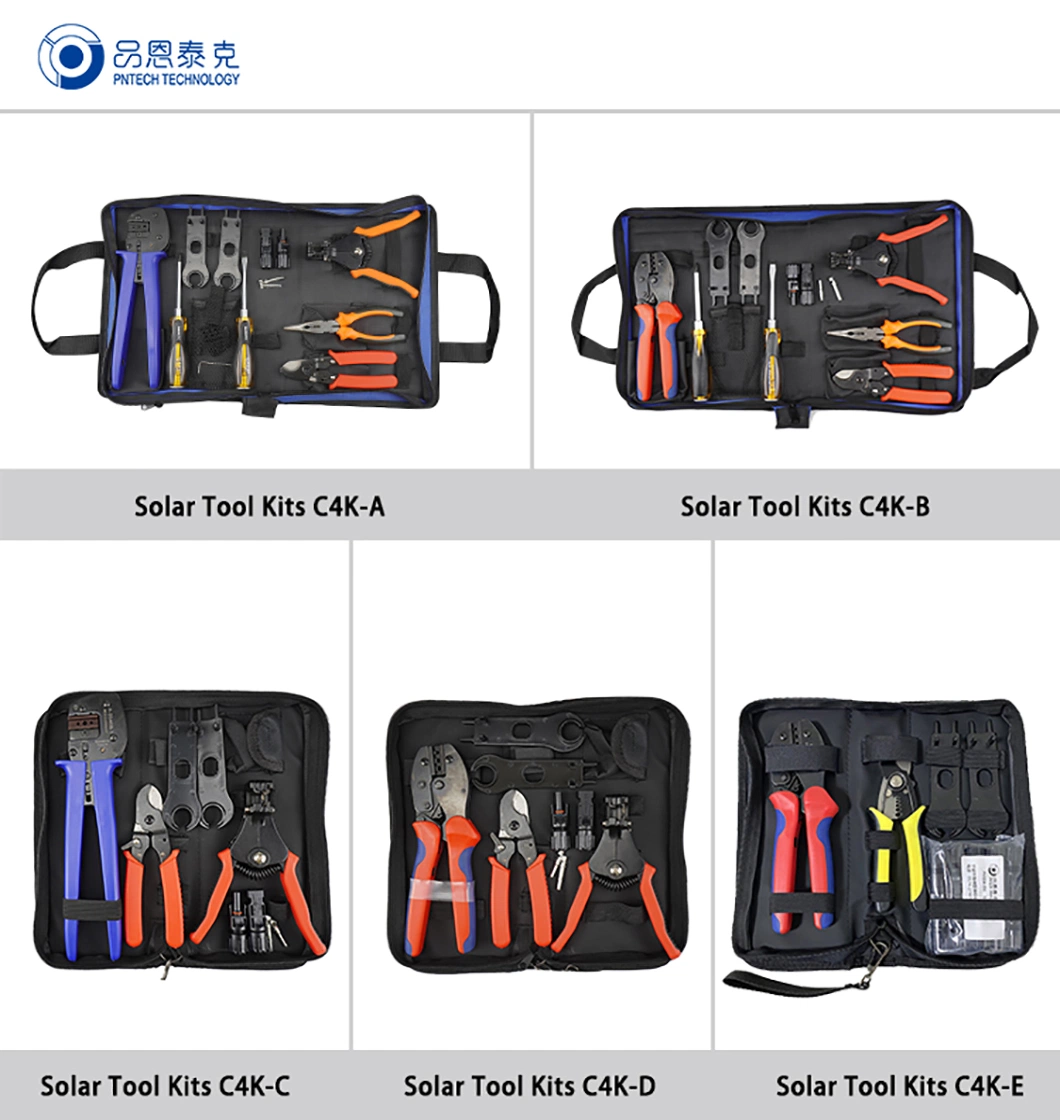 CQC Certification Solar System Toolkits PV Cable C4K-E Quality Solar Crimping Tool for Solar Cable 2.5/4/6mm2