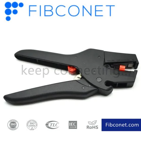 FTTH Tool Hand Tools Portable Wire Stripper Cable Stripping Crimping Cutter