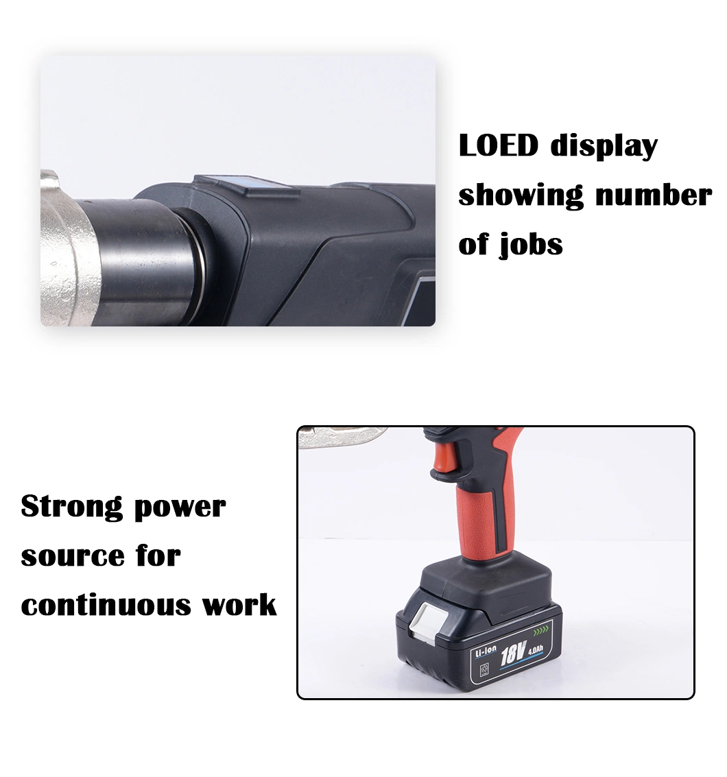 Electric Hydraulic Cable Crimping Pliers Lithium Battery Power Tools Dlq-300