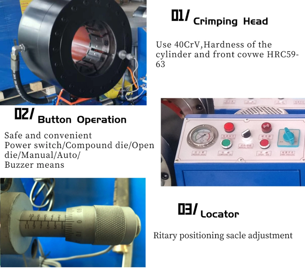 Hydraulic Hose Pipe Press Crimping Tool Machine Crimper for Sale