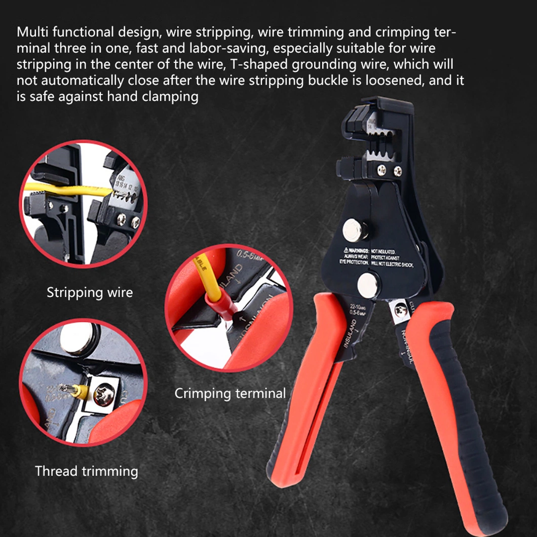 Factory Direct Supply Stripping and Crimping Tool Automatic Wire Stripping 7 Inches Cutting Plier