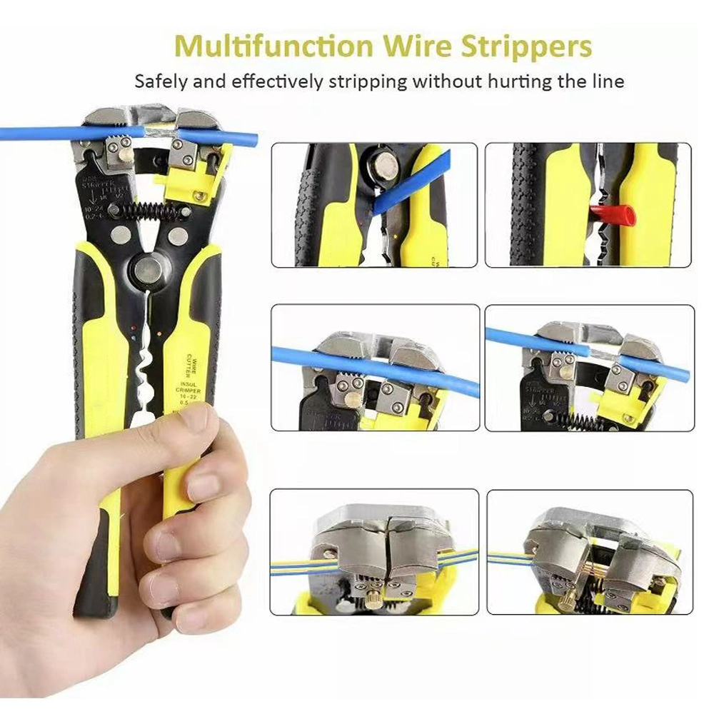 4 in One Wire Crimpers Ratcheting Terminal Crimping Pliers Cord End Terminals Tool