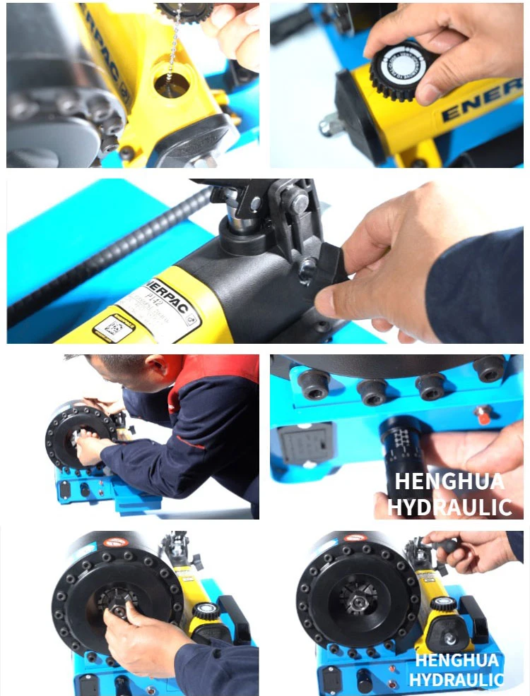 CE Finn Power P20 Manual Hose Fitting Crimping Tool Kwikrimp Hydraulic Hose Crimper