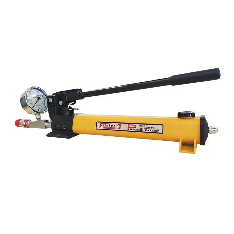 Light Compact Portable Pressure Gauge Included Hydraulic Hand Pump