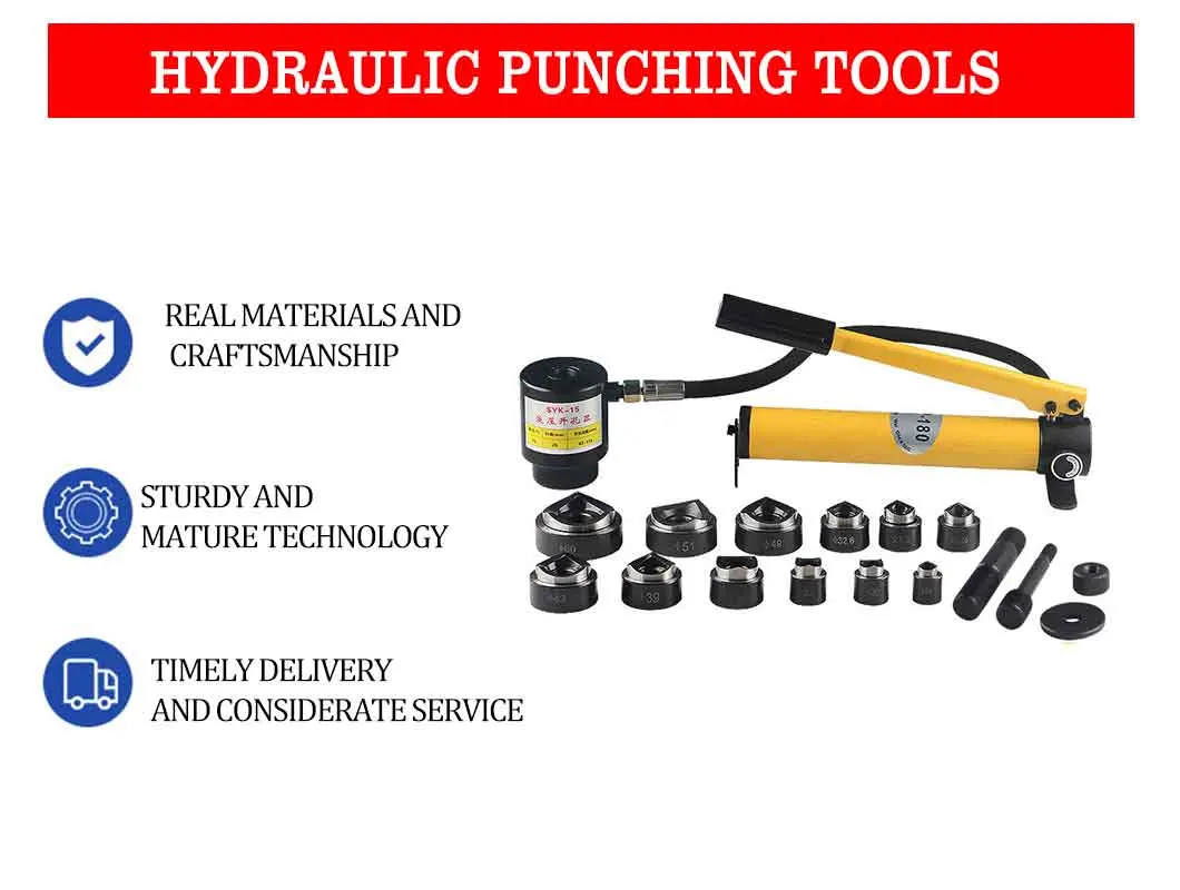 Auto Parts Portable Hydraulic Copper Cutting Bending Punching Tool