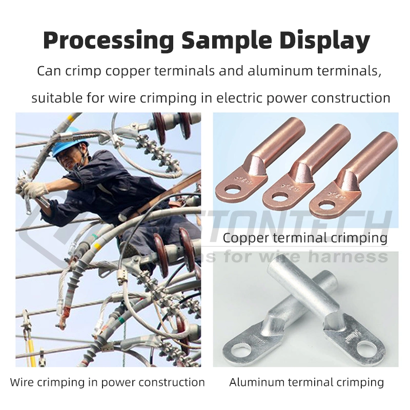 Power Cables Pressure Electric Clamp Crimper Copper Terminal Crimping Tool Battery Wire Crimper