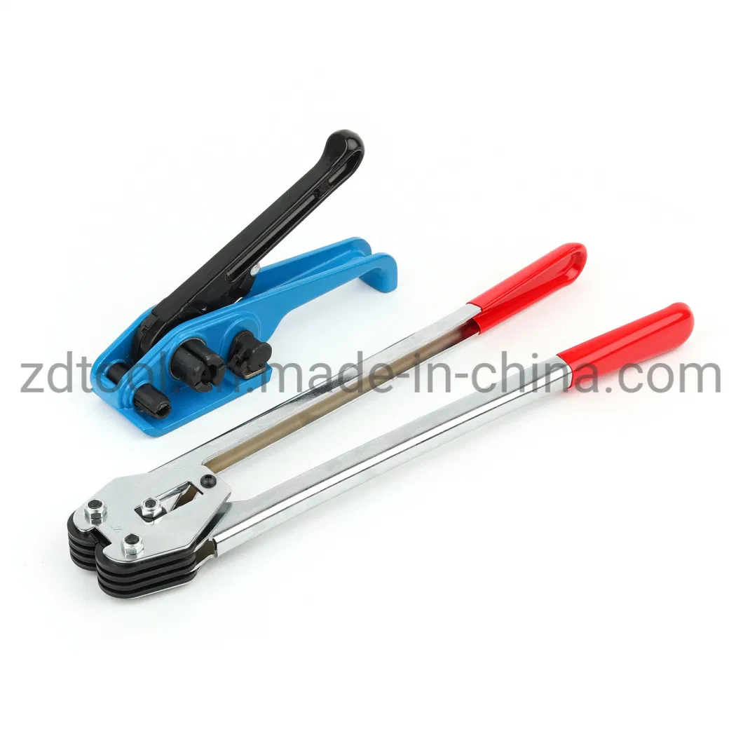 Zdpack Manual Hand Plastic Banding Crimping Strapping Bander Tool for Polyester Pet Strap