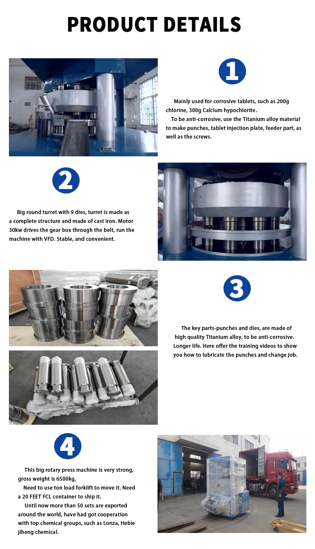 Small Two-Way Hydraulic Rotary Tablet Press for Factory Chemical Powder