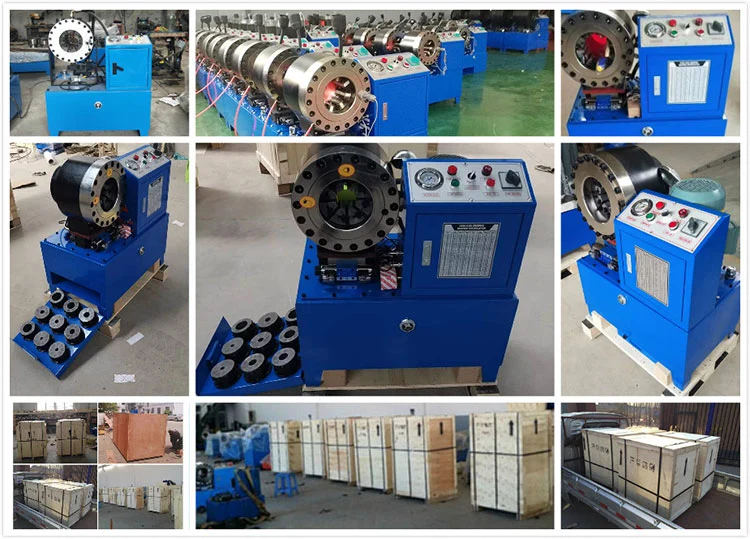 6 Core Patents 5 Second Fast Press Dx68 Dx69 1/4&quot; to 2&quot; Hydraulic Rubber Hose Crimping Pressing Machine Press Tool Machine