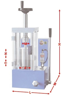 New Small Volume Manual Isostatic Pressing Hydraulic Press for Solid Forklift Tire
