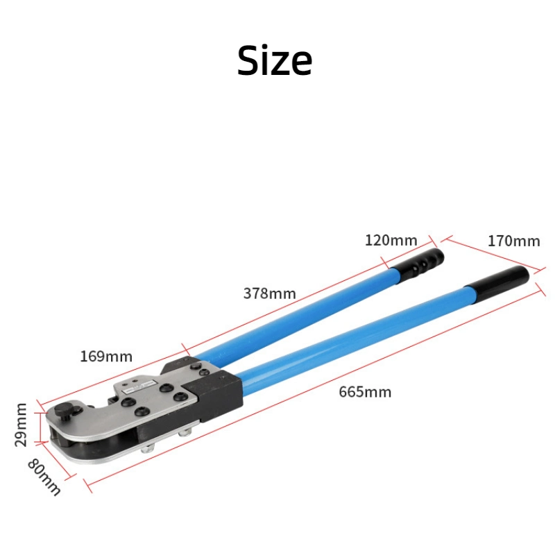 CT-80 Crimping Pliers Tube Terminal Crimper Hex Lug Crimping Tool Multitool Battery Cable Lug Cable Hand Tools for 8-80mm2