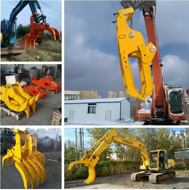 Hydraulic Stone/Log Clamp for Excavator