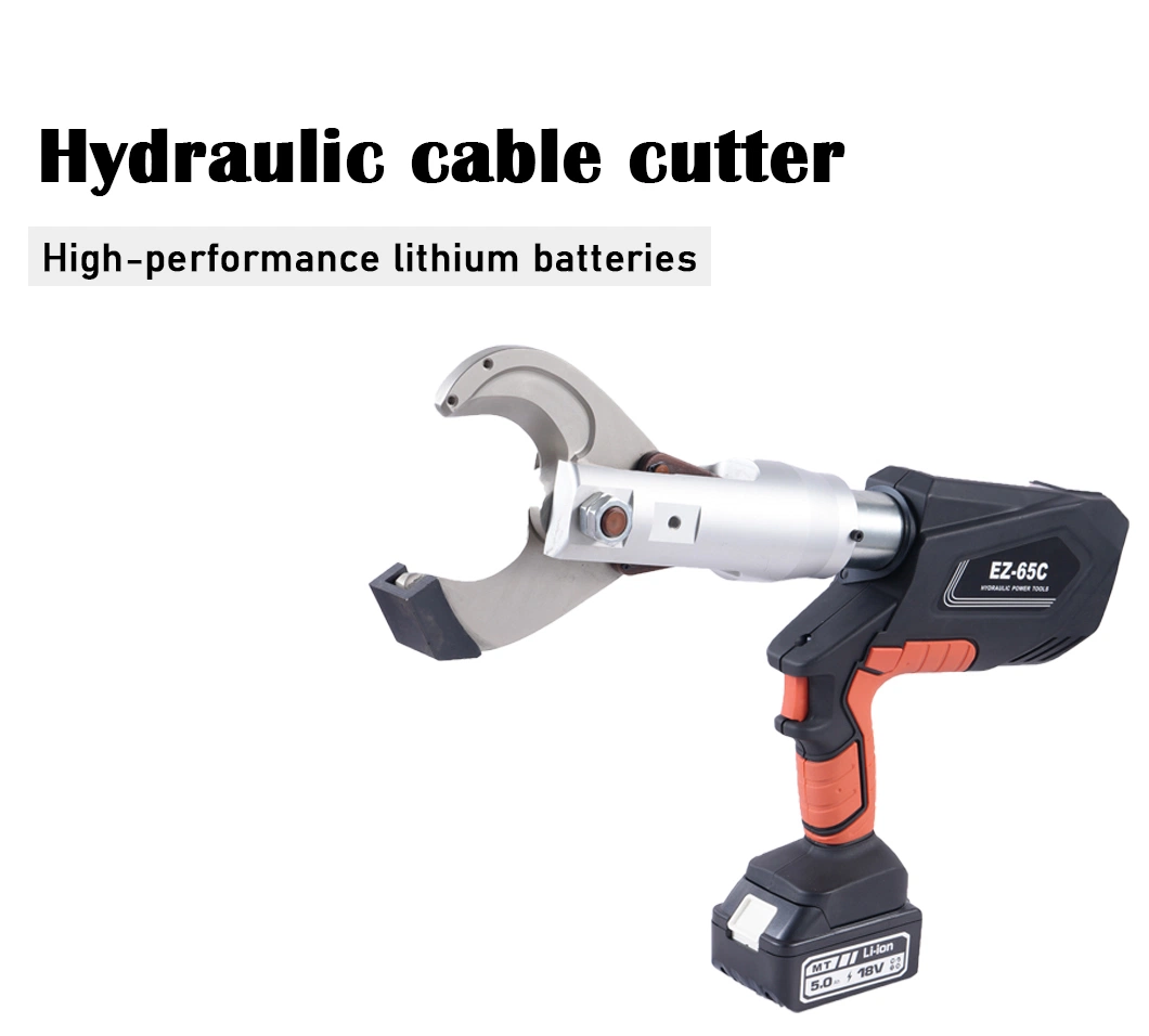 Electric Hydraulic Cable Cutter Dlj-65c Electric Cutting Tool Lithium Battery Professional Hydraulic Cable Cutter Steel Rebar