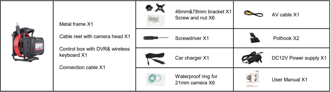 in Stock High Quality Endoscopic Camera Piping Tools Suitable for The Plumbing Industry