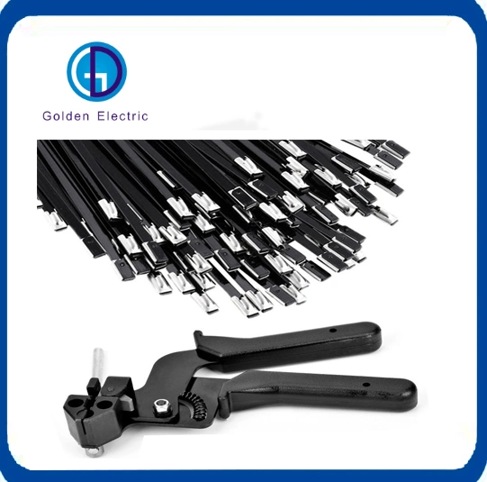 CT-02 Stainless Steel Cable Tie Gun Tool for Tensioning and Cutting