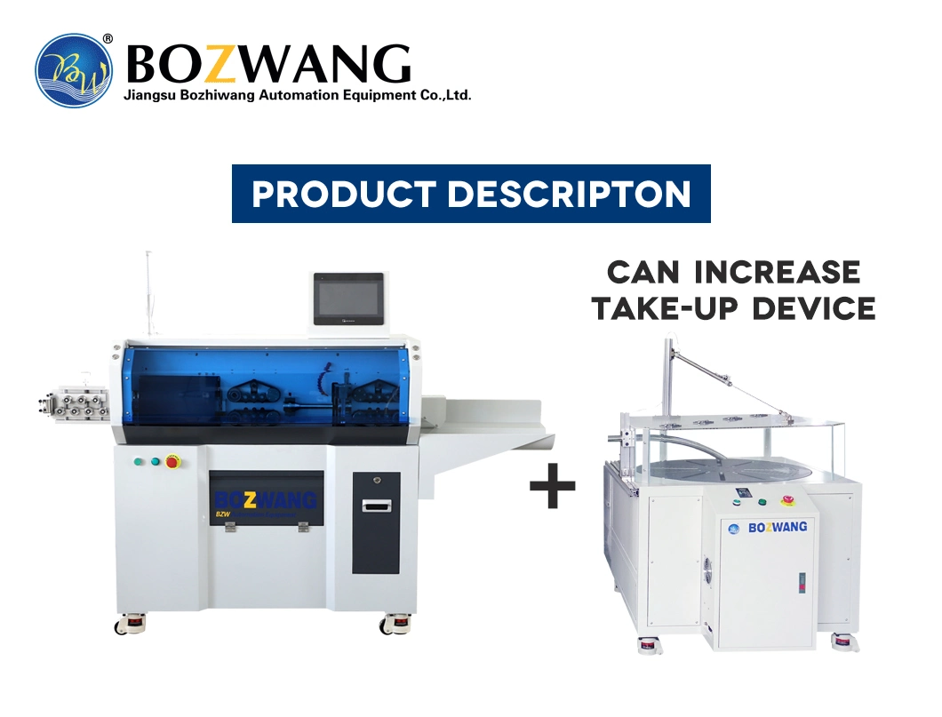 New Energy Computerized Terminal Crimping Machine/Wire Cutting and Stripping Machine for 50 Sqmm Cable with Rotary and Double Blades