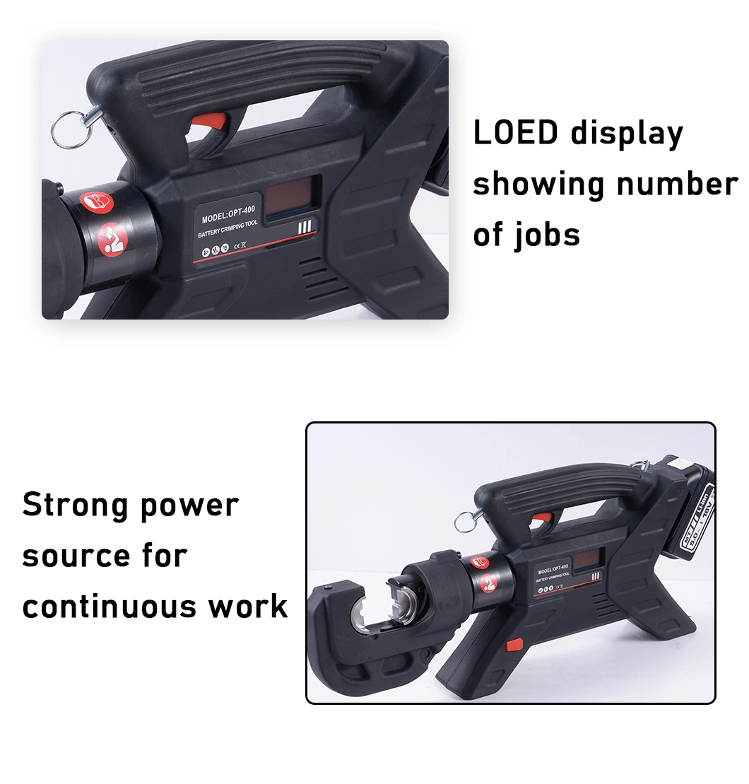 Power Tools Dlq-400c Hydraulic Lithium Battery Cable Cutter Crimping Tool