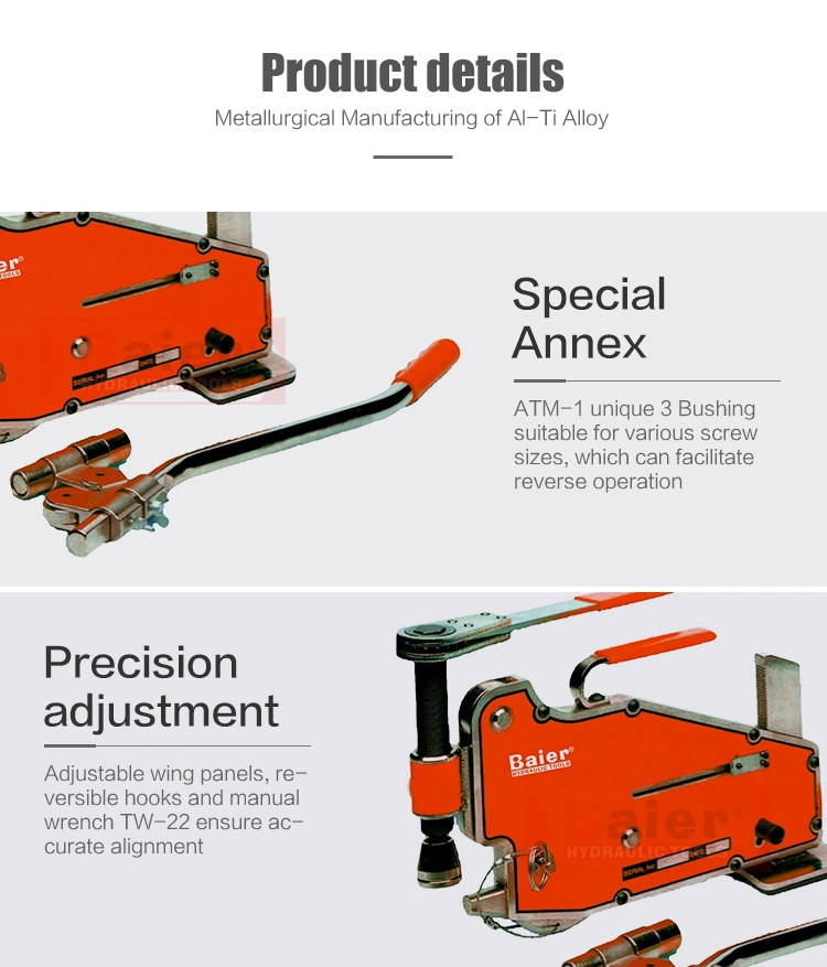 ATM-3 5ton ANSI Hydraulic Aligning Kit Pipe Aligner Flange Alignment Tool